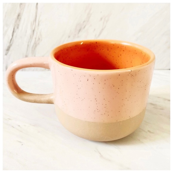 Starbucks 2017 Stoneware Two-Tone Mug Pink/Orange - Picture 3 of 6